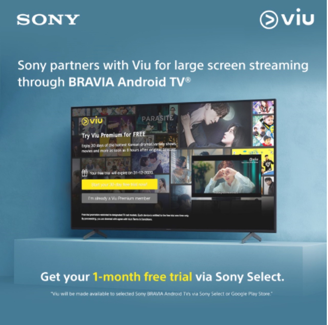 Sony partners with Viu Philippines for large screen streaming through  BRAVIA Android TV - MegaBites