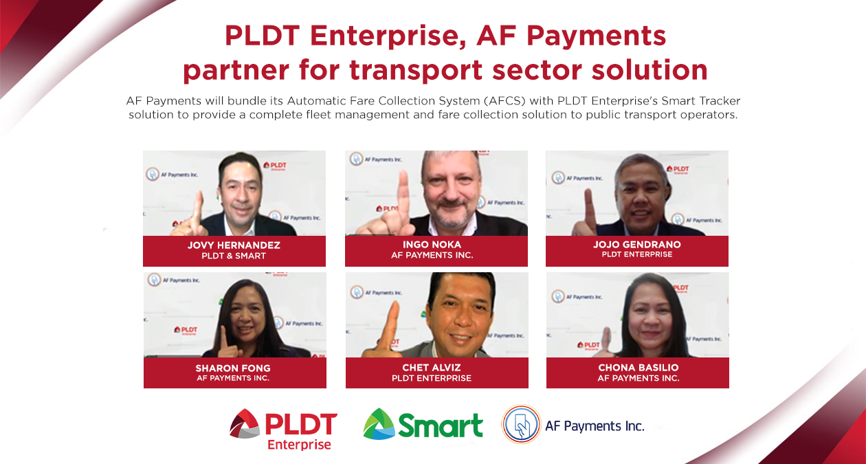 PLDT Enterprise, AF Payments partner for transport sector solution