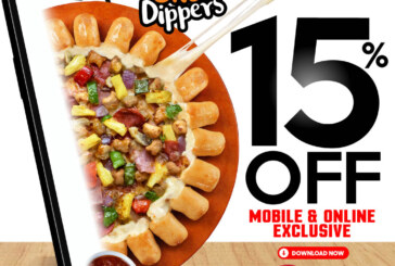 Get 15% off for online orders of Pizza Hut’s Cheesy Bites Dippers pizza