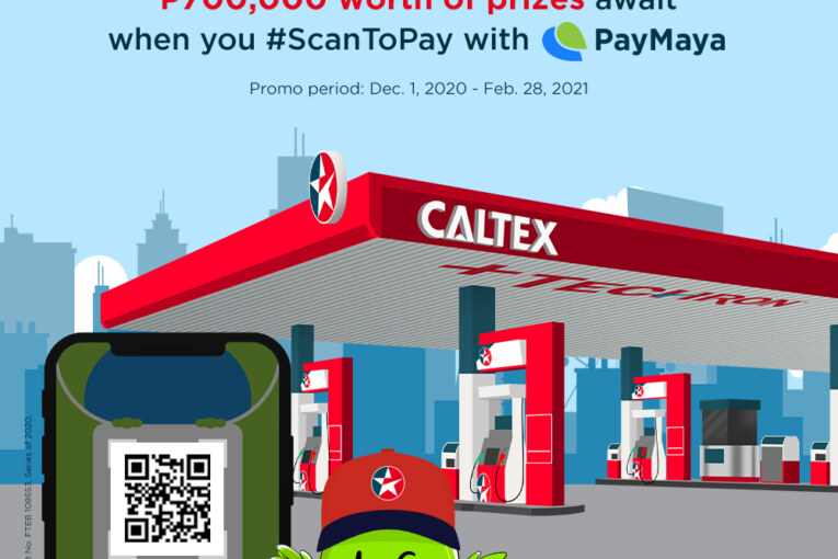 Win a share of P700,000 in prizes when you fuel up at Caltex via PayMaya QR