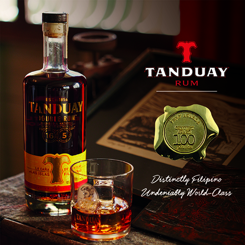 Tanduay Double Rum Receives Perfect Score in U.S.  Wines and Spirits Competition