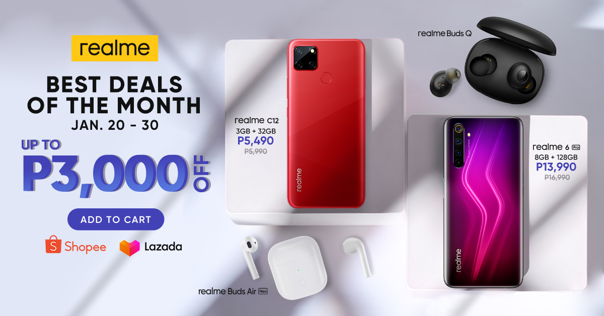 realme kickstarts the year with up to PHP3,000 off in discounts this January 2021