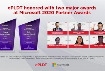 ePLDT honored with two major awards at Microsoft 2020 Partner Awards
