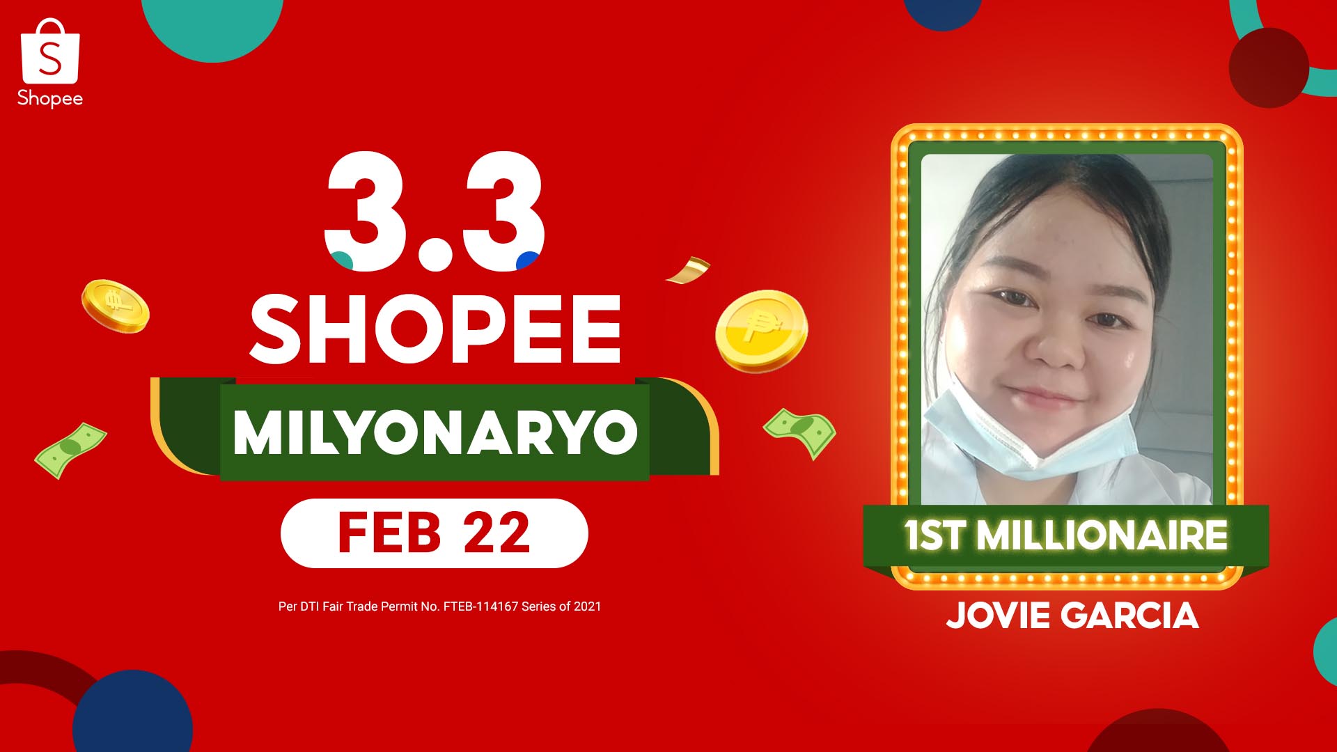Caregiver from General Santos, wins PHP1-Million on the first day of 3.3 Shopee Milyonaryo