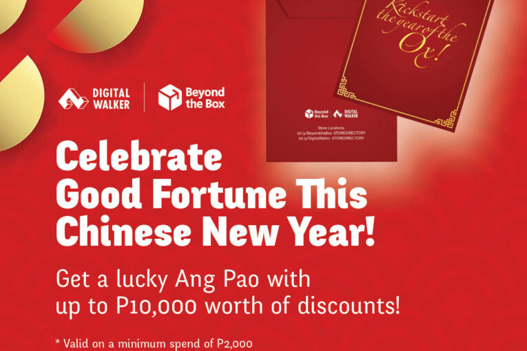 Gong xi fa cai! Get an Ang Pao from Digital Walker and Beyond Box with deals worth P10,000!