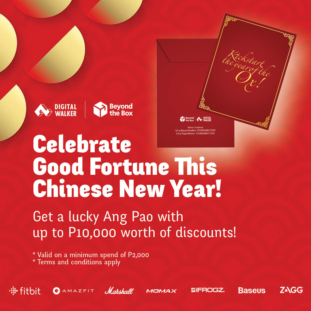 Gong xi fa cai! Get an Ang Pao from Digital Walker and Beyond Box with deals worth P10,000!