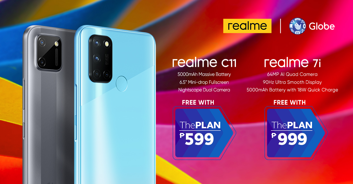 realme C11 and 7i now available on Globe Postpaid Plan 599 and 999