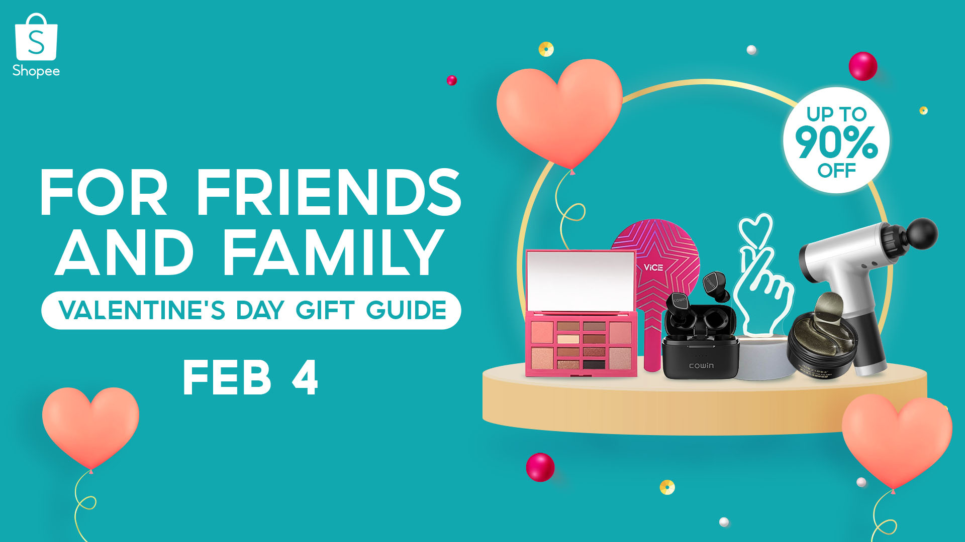 Sweet Gifts for friends and family available on Shopee’s Valentine’s Day Sale