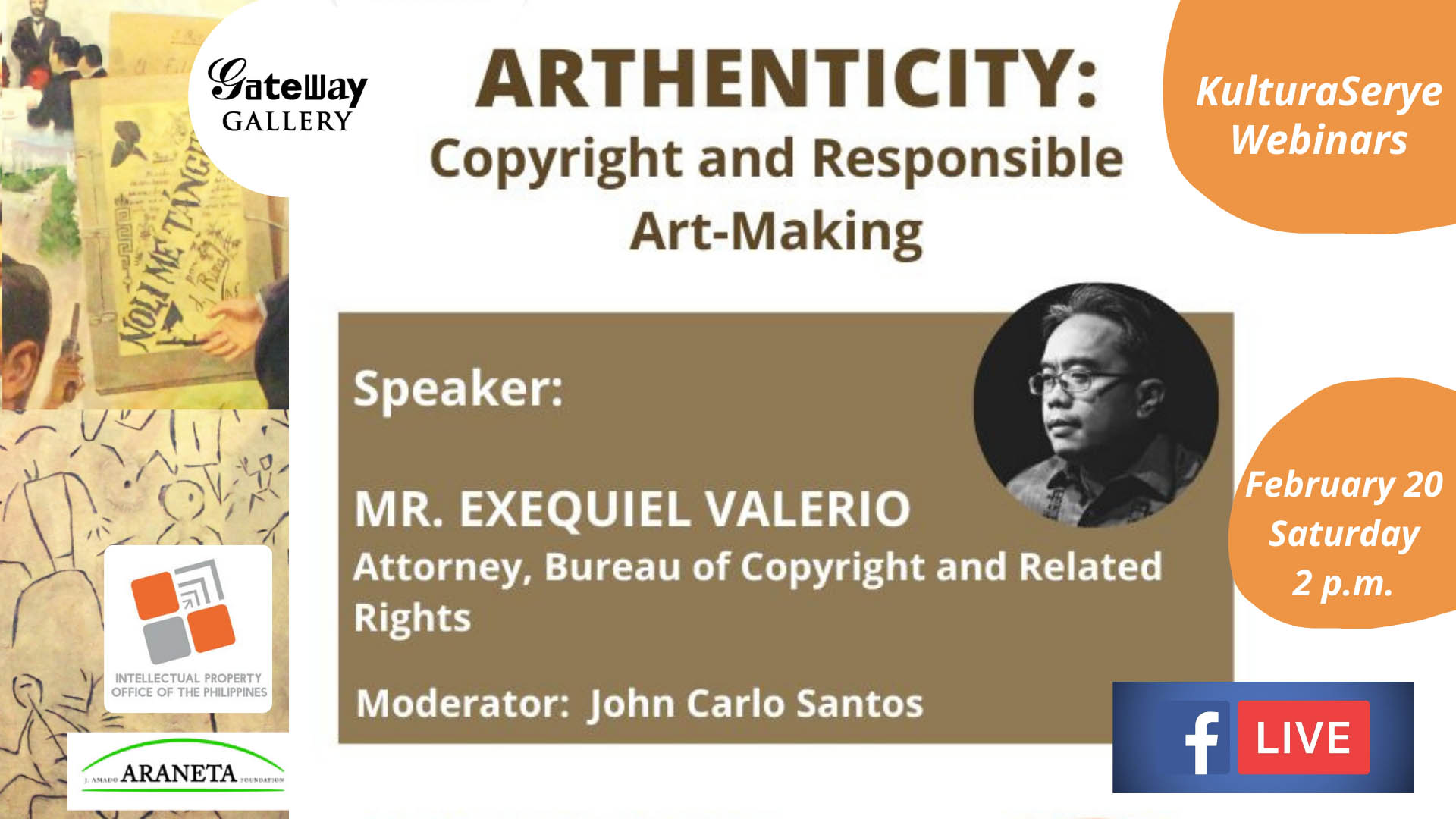Talk on Copyright Opens Gateway Gallery’s KulturaSerye for 2021