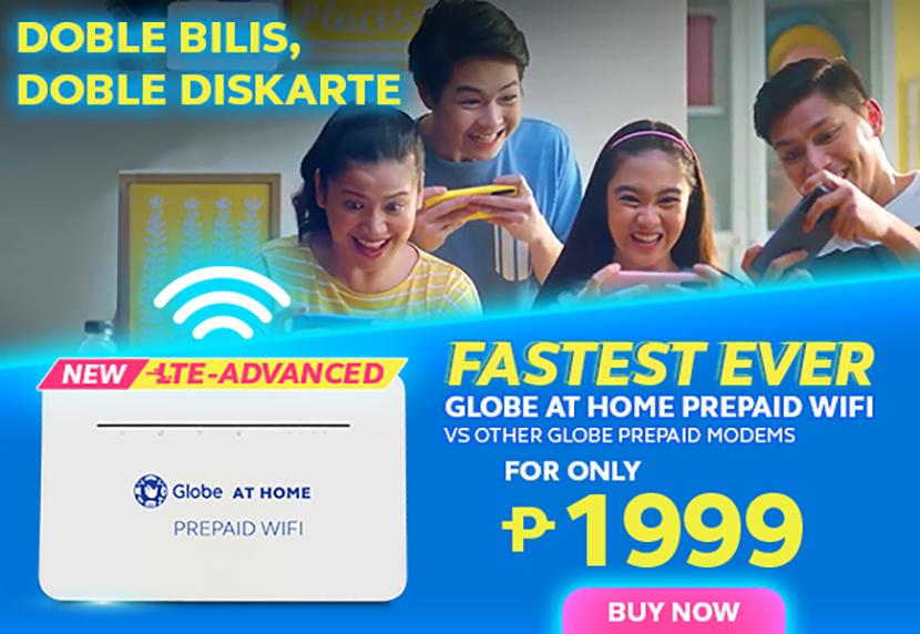 Doblehin ang Diskarte With Globe At Home’s Fastest Home Prepaid WiFi Ever!