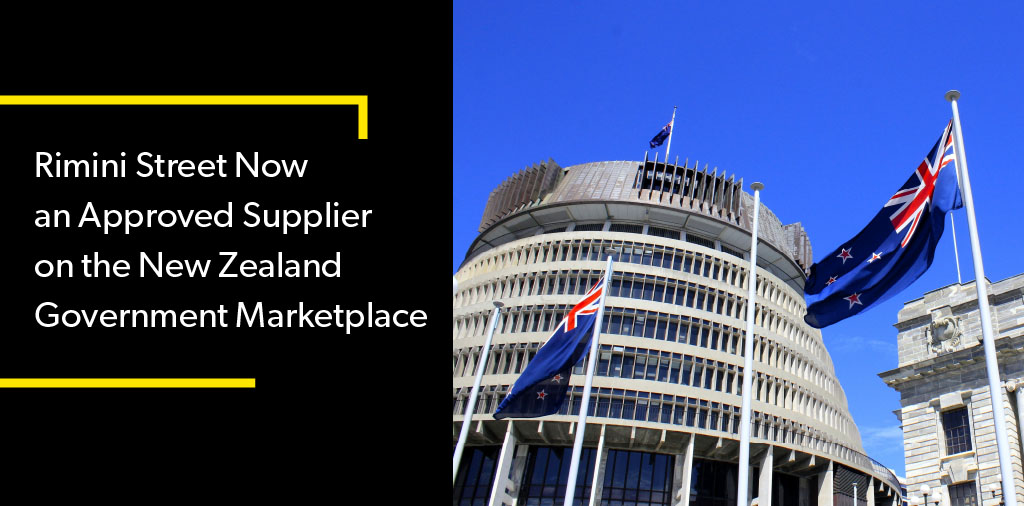 Rimini Street Now An Approved Supplier on New Zealand Government Marketplace