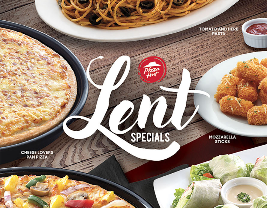 Pizza Hut serves meat-free meals for Lent Season