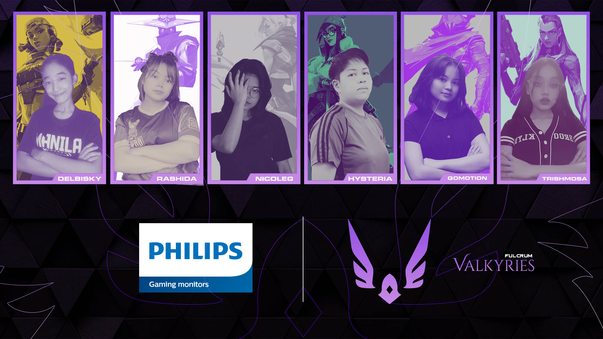 Philips Gaming Monitors Partners Up with Fulcrum Esports Valkyries and Hashira Valorant Squad