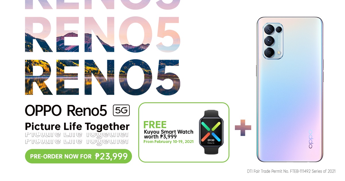 Pre-order the newest OPPO Reno5 series in the Philippines