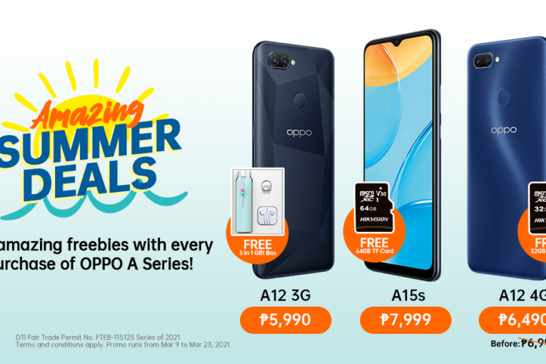 OPPO offers irresistible Summer promo bundles for A12 and Reno5 series starting March 9-23