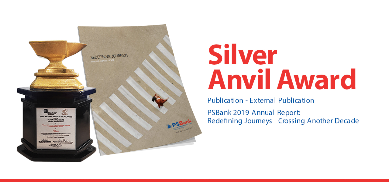 PSBank Annual Report Bags Silver Anvil Award