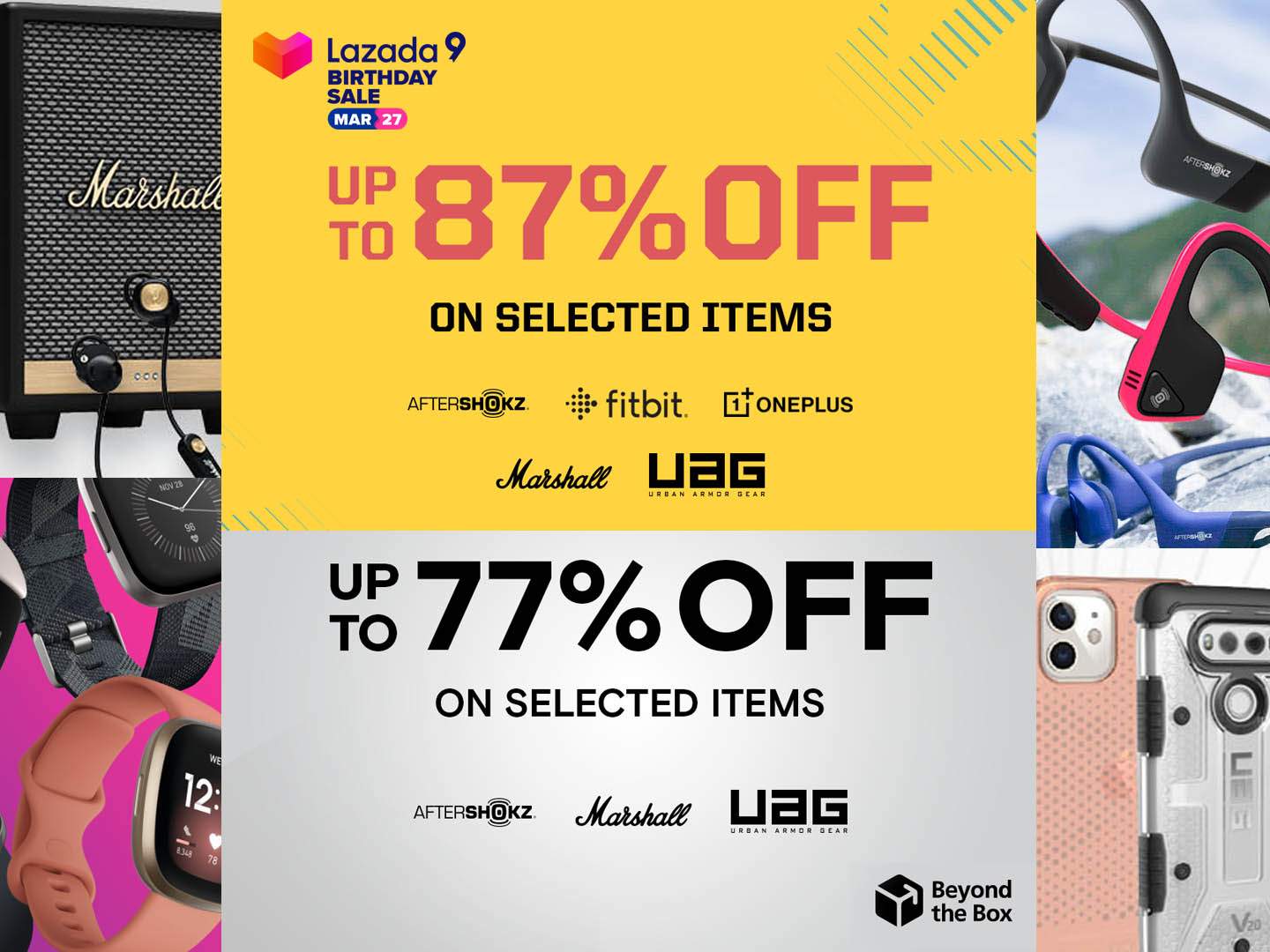 Up to 87% OFF on Beyond the Box and Digital Walker’s best-selling brands on Lazada Birthday Sale!