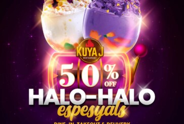 Cool down with the Kuya J’s best-selling Halo-halo specials at 50% OFF