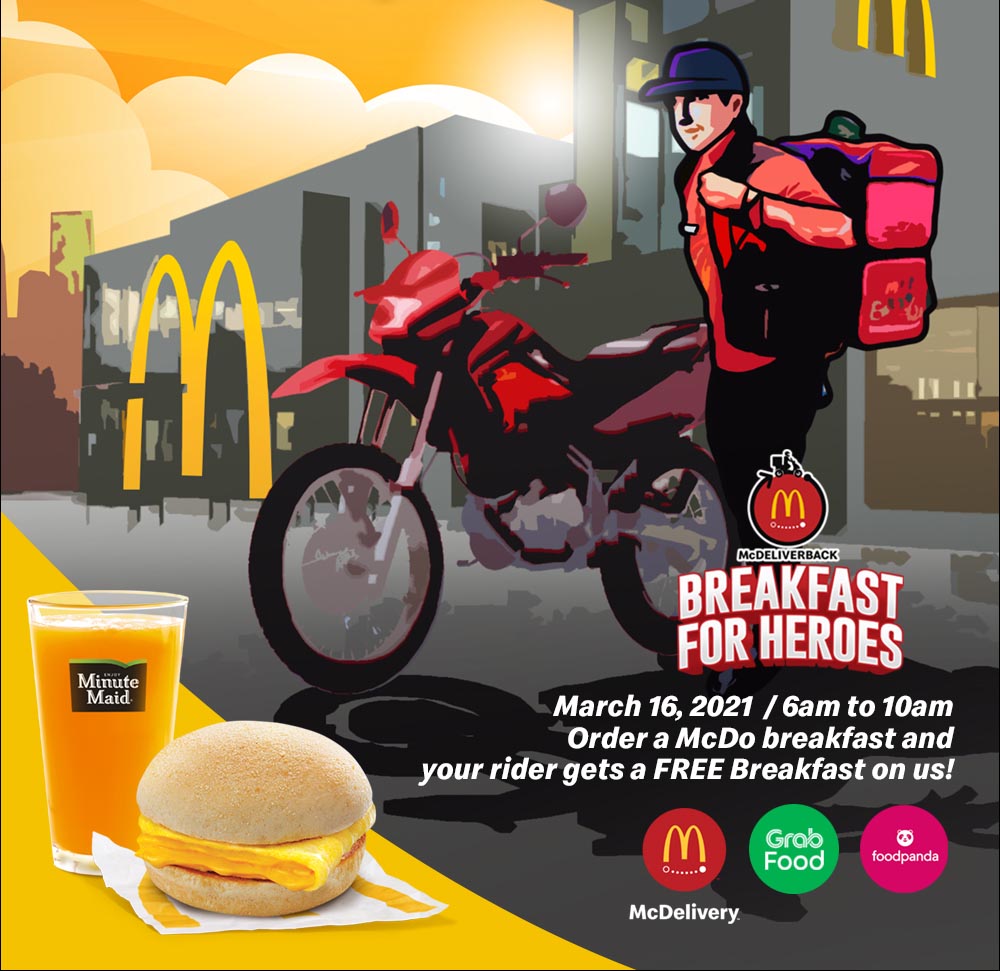 McDonald’s gives thanks to those who deliver. McDeliverBack: Breakfast for Heroes