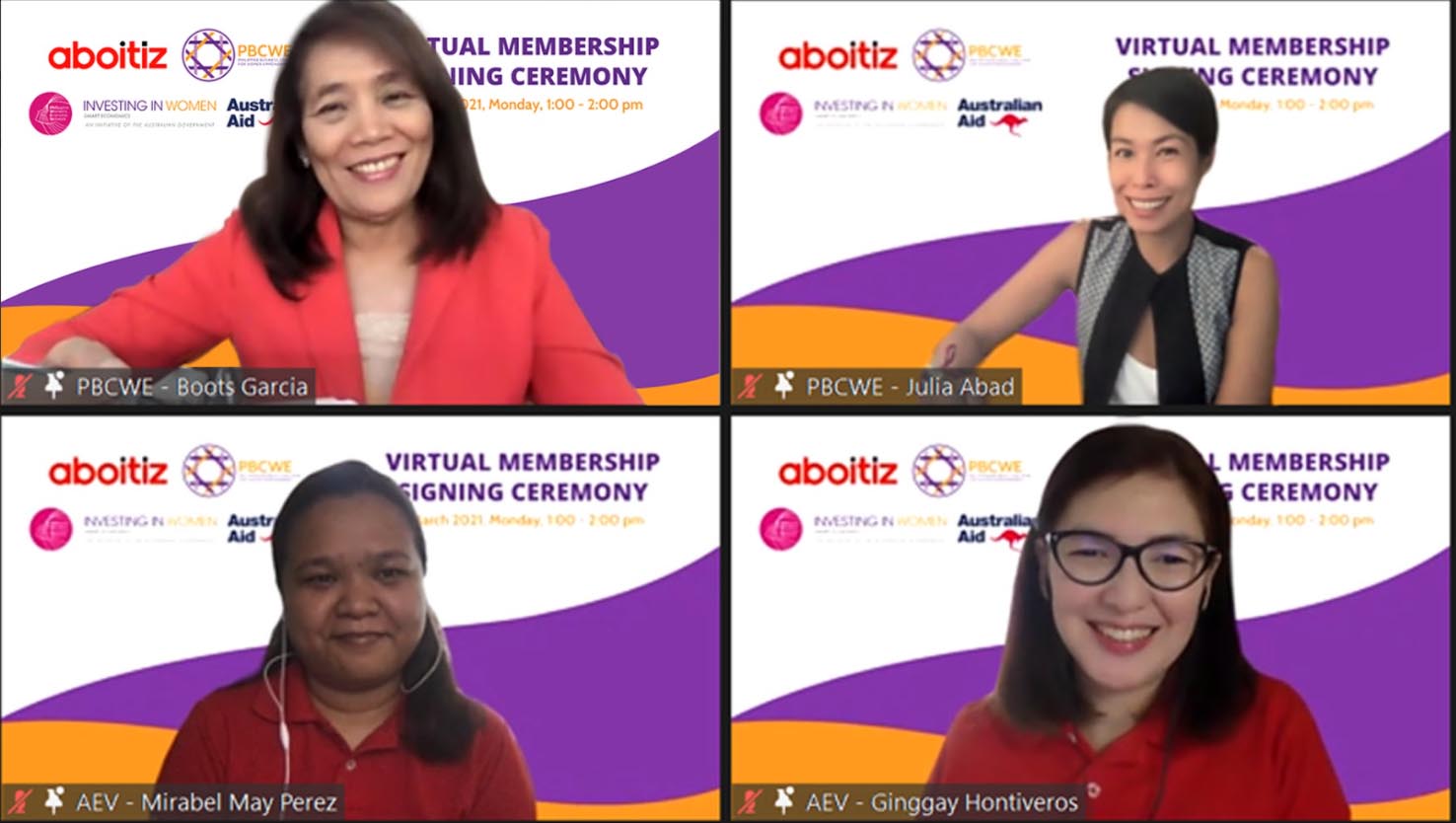 Aboitiz Equity Ventures joins the Business Coalition for Workplace Gender Equality in the Philippines