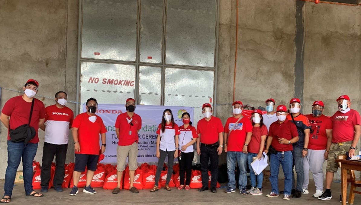 Honda Foundation, Inc. donates Supplies to Typhoon-hit Homes in Catanduanes