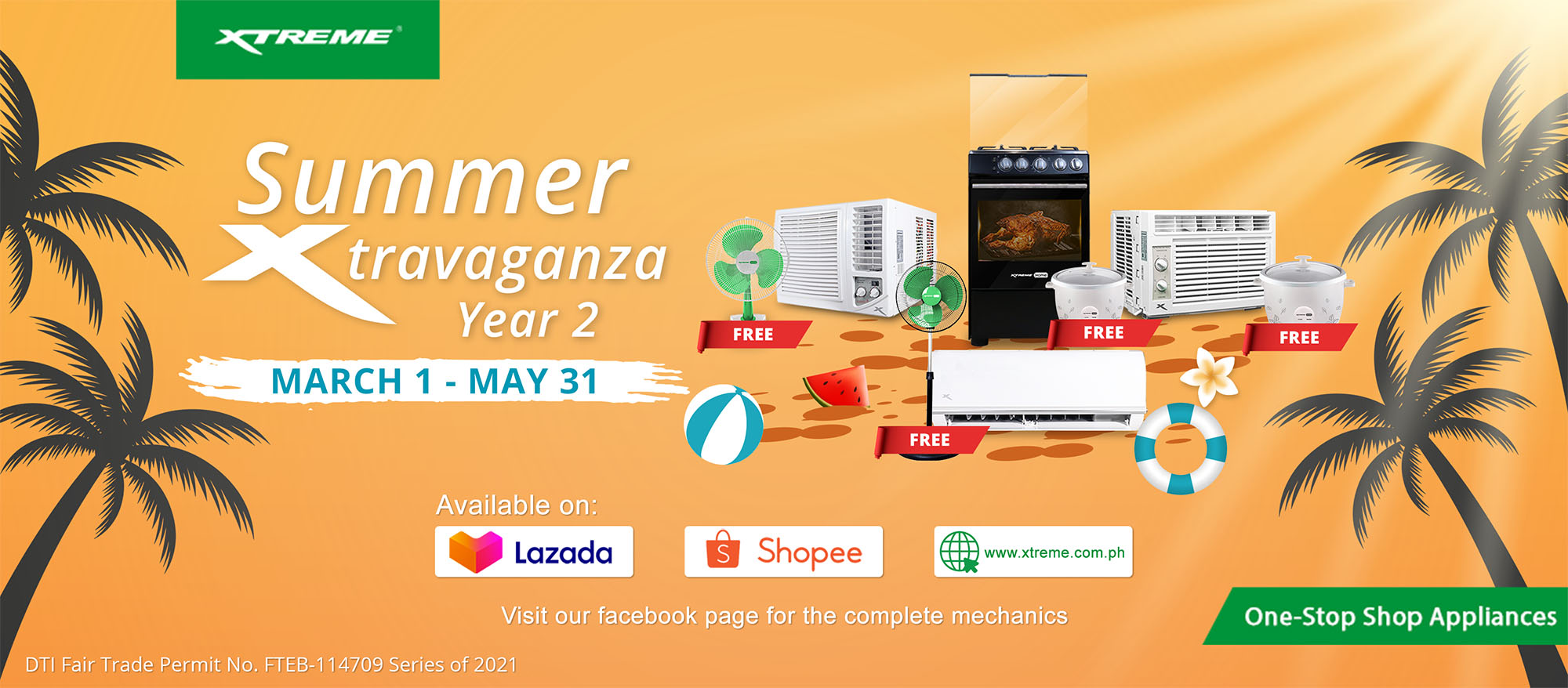 Get another FREE appliance at XTREME Summer Xtravaganza Bundle Promo Year 2
