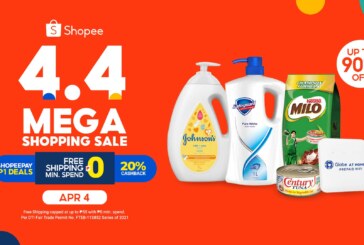 Stay home and stock up on your essentials at the Shopee 4.4 Mega Shopping Sale