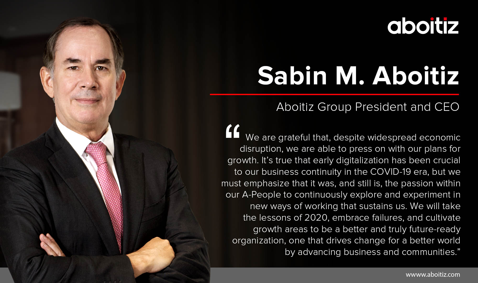 Aboitiz Group Unveils Plans For Post-COVID Recovery