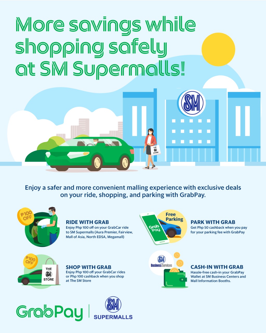 GET AMAZING DISCOUNTS AND DEALS WHEN YOU USE GRABPAY AT SM SUPERMALLS