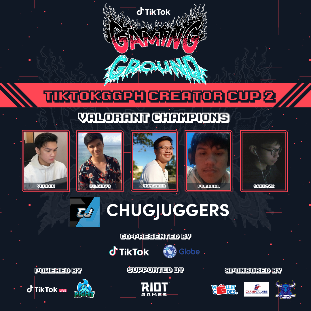 Chug Juggers Emerge As Champions of TikTok #GGPHCreatorCup2