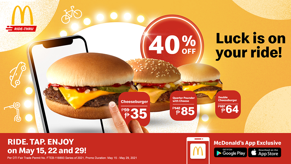 Luck is on your ride with McDonald’s Lucky Ride Promo!