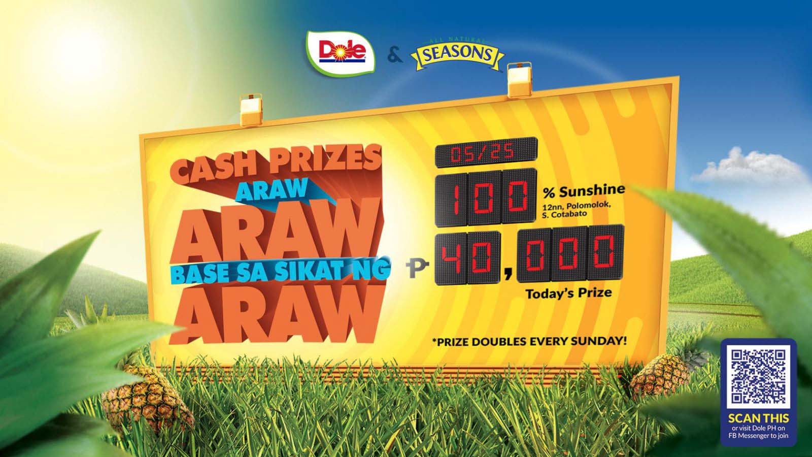 Dole launches the country’s first sun-powered promo with a grand cash prize of PHP1-million