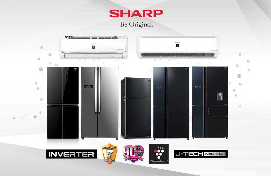 Experience Cool and Comfort with Sharp J-Tech Inverter Refrigerator and Air Conditioner