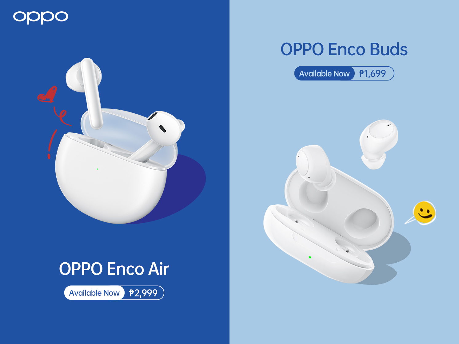 OPPO Enco Buds and OPPO Enco Air now available in the Philippines starting at PHP1,699