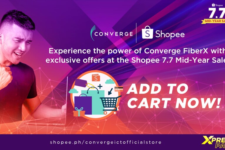 Experience the power of Converge FiberX with exclusive offers at the Shopee 7.7 Mid-Year Sale