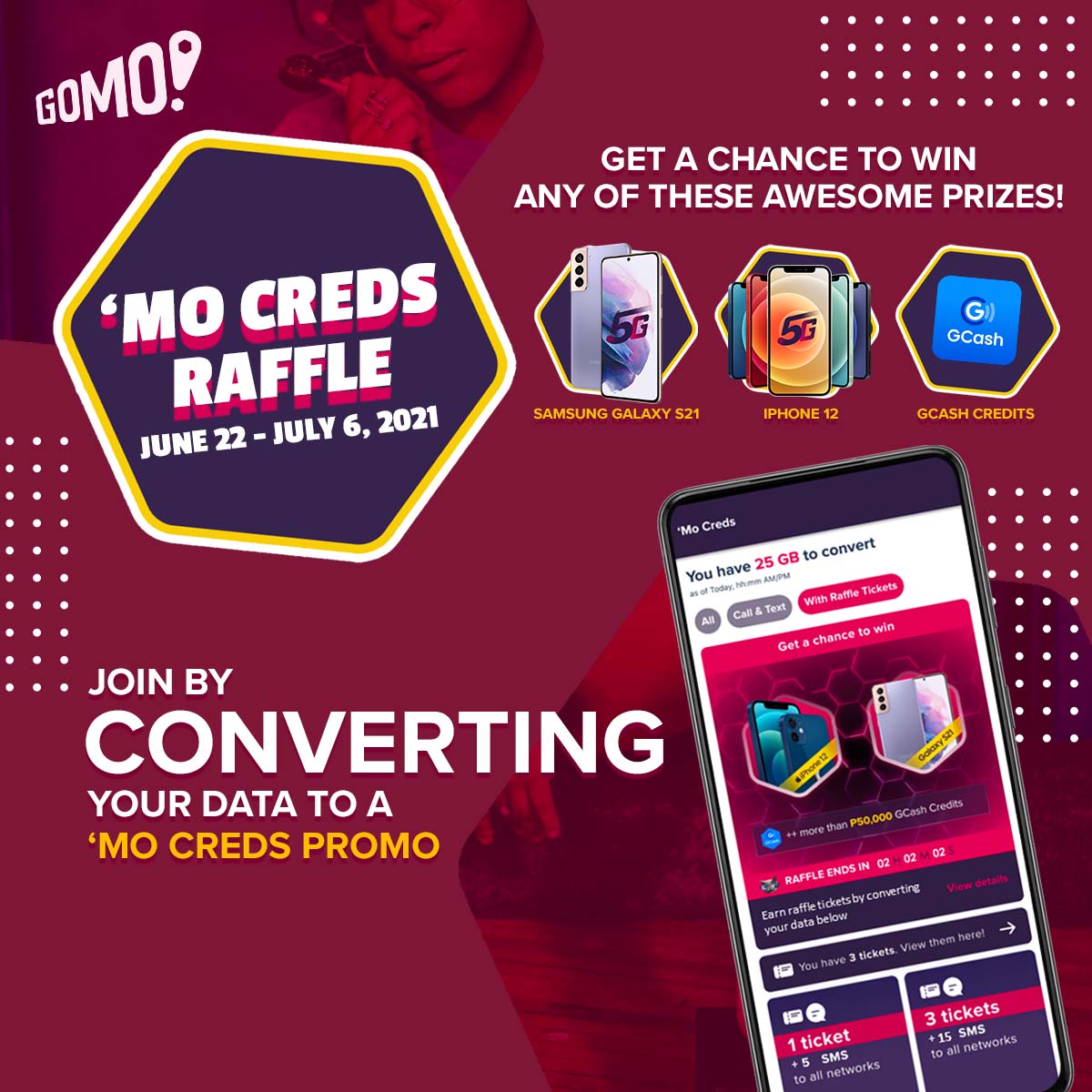 GOMO launches ‘Mo Creds raffle to let you do more with your data!