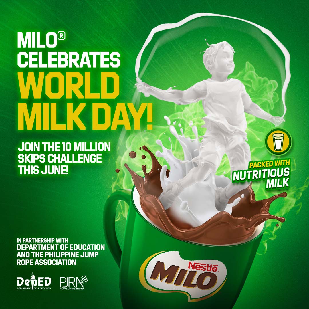 MILO celebrates World Milk Day with 10 million jump skips