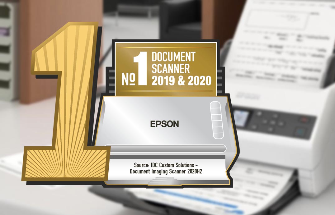 Epson is the No. 1* Document Scanner Company in the  Philippines in 2019 and 2020