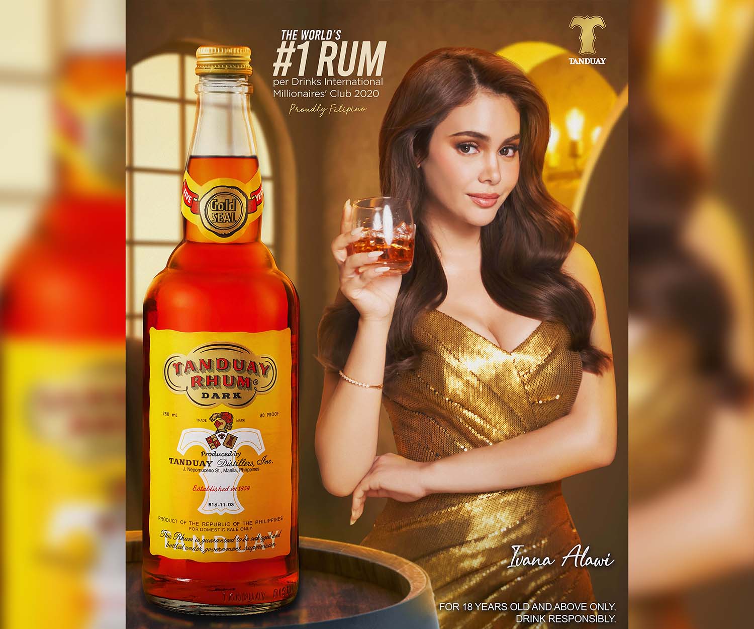 Check out Ivana Alawi’s photos for her new Tanduay Calendar Girl poster