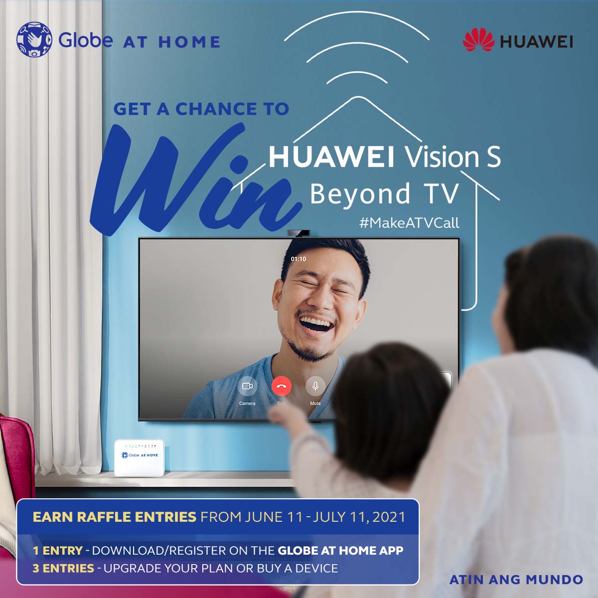 Only from Globe At Home, upgrade your home setup with a Huawei Vision S