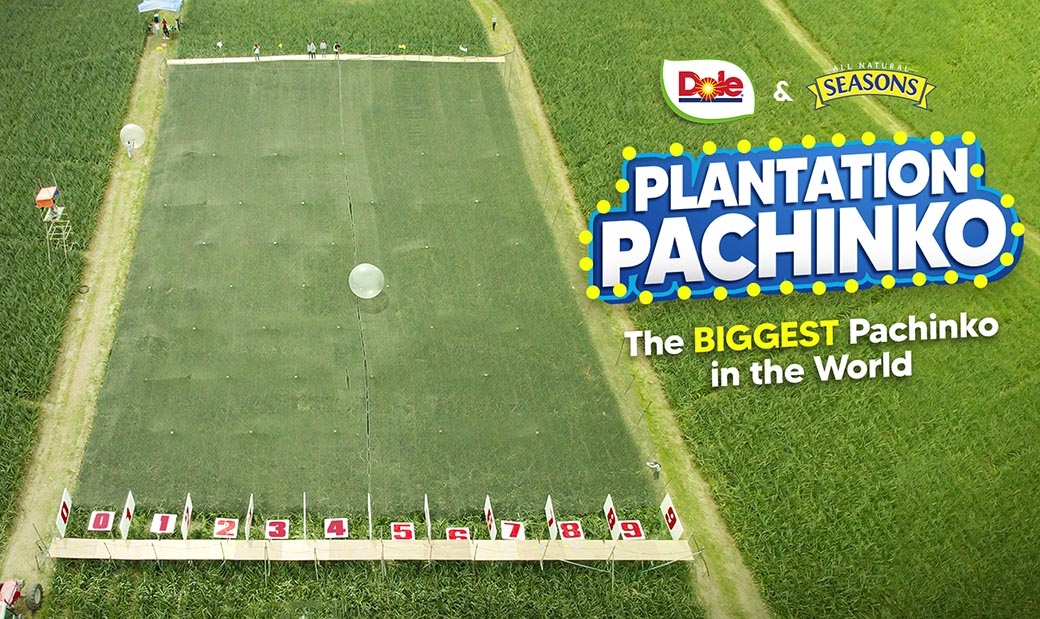 Dole’s sun-powered Promo ends with the biggest Pachinko game in the world