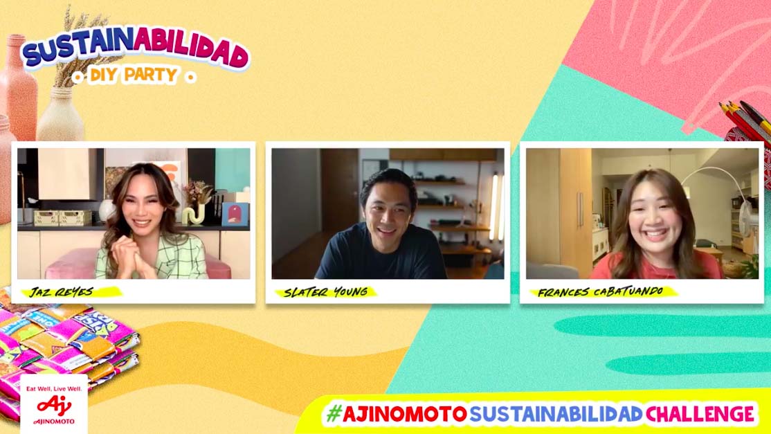 Slater Young and Home Buddies dare Filipinos to have eco-friendlier homes by doing the #AjinomotoSustainAbilidadChallenge