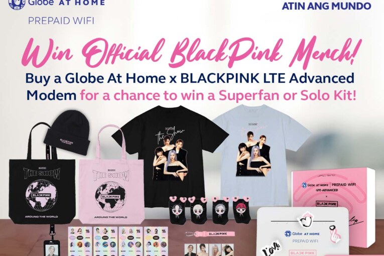 Fuel your fandom with limited edition BLACKPINK merchandise up for grabs from Globe At Home
