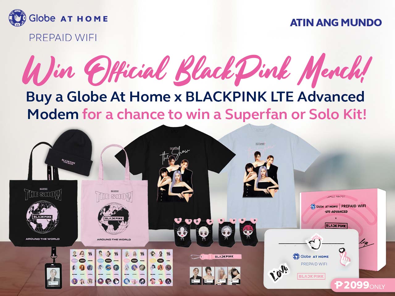 Fuel your fandom with limited edition BLACKPINK merchandise up for grabs from Globe At Home