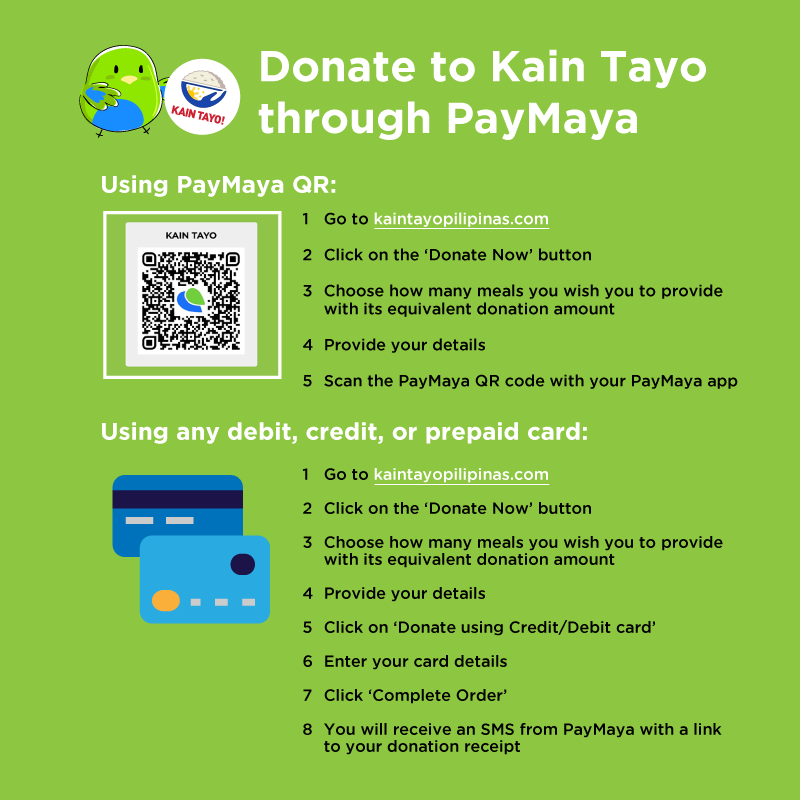 PayMaya powers online donations for Kain Tayo, Pilipinas!  