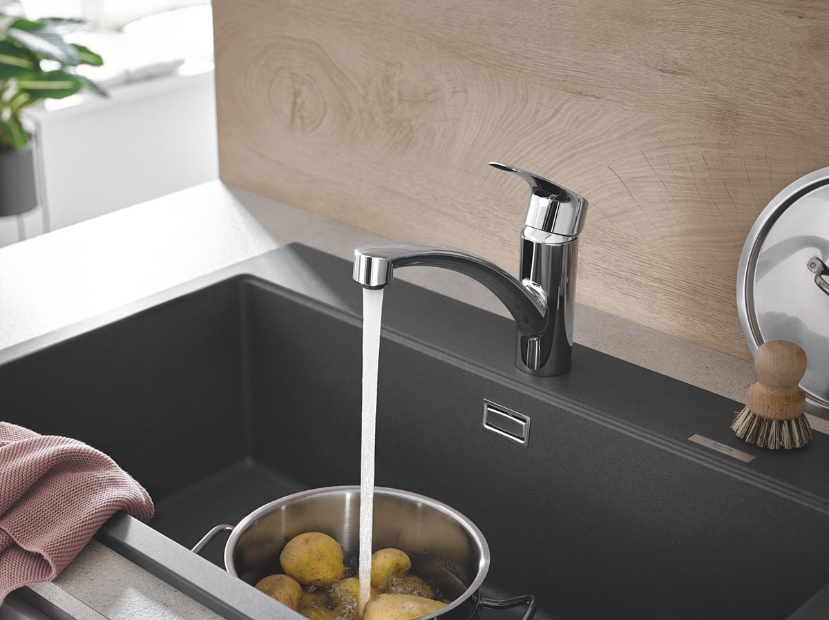 For the modern kitchen: New GROHE Eurosmart faucets combine comfortable functionality, refreshed design and minimal installation effort