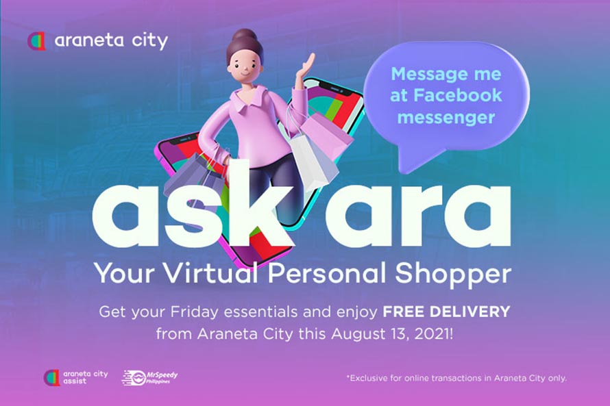 Treat Yourself this ECQ with Araneta City’s 8.13 Free Delivery Promo