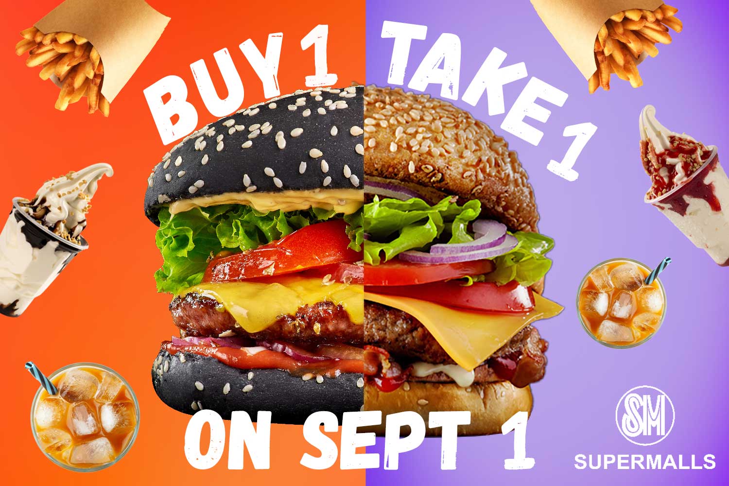 What’s better than one? TWO!  Sept 1 Buy One Take One Deals at SM Supermalls