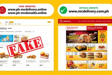BEWARE! Fraudulent McDonald’s delivery website
