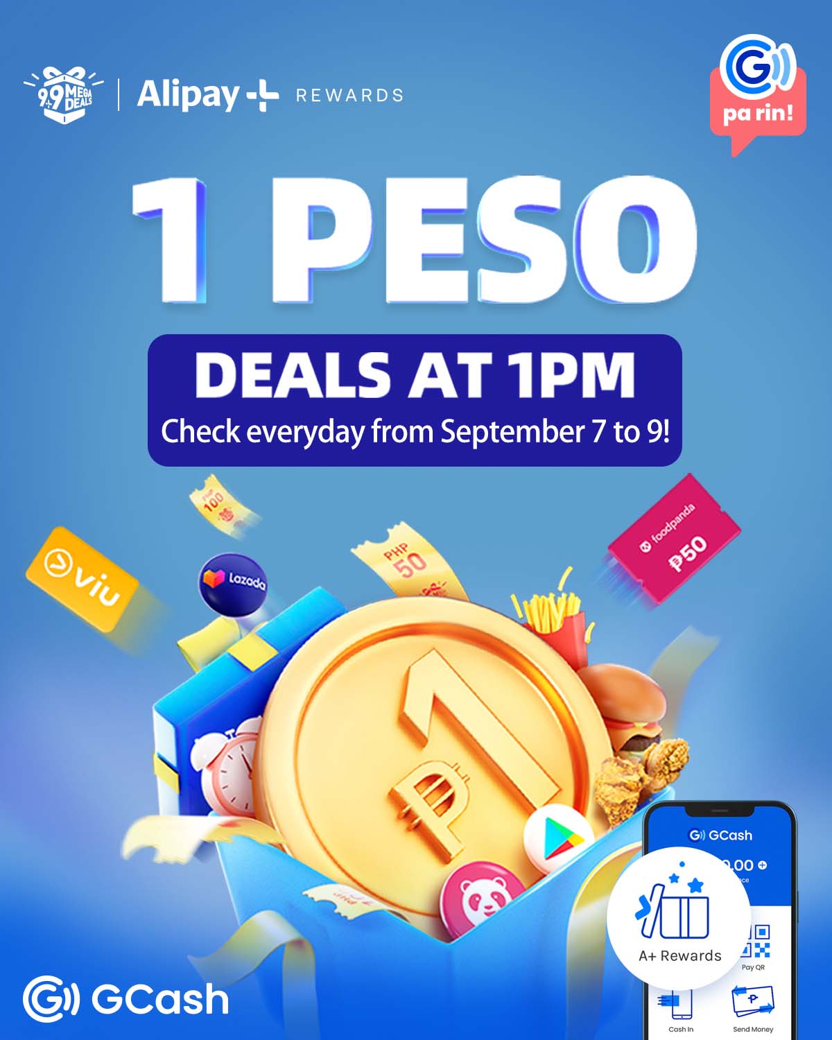 Enjoy up to 40% off when you use GCash this 9.9!